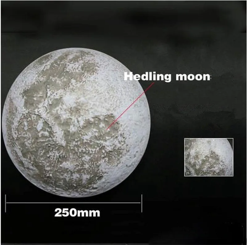 Indoor ABS Material 6 Kinds Phase of the Moon LED Wall Moon Lamp With Remote Control Relaxing Healing Moon Night Light for Kids