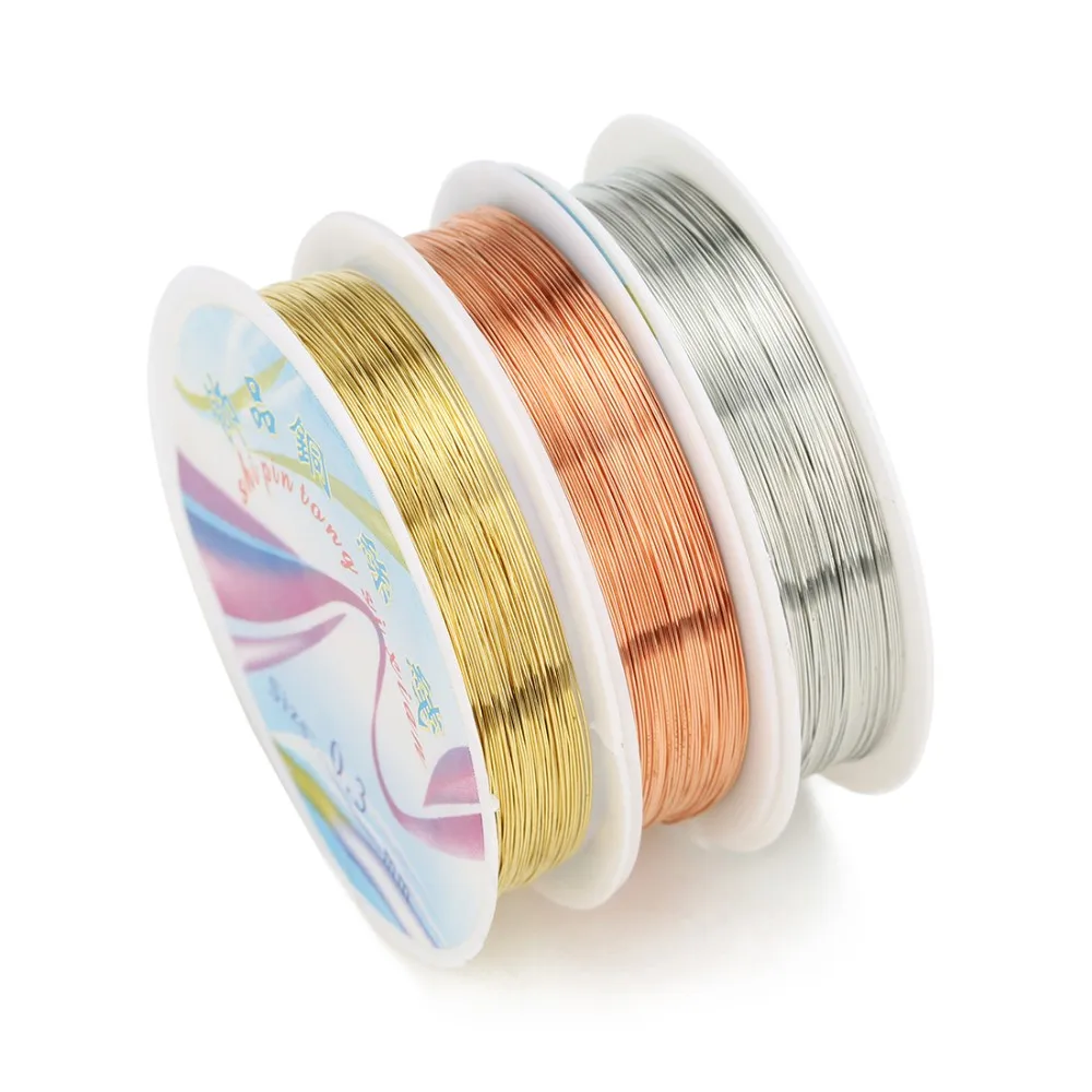 Wholesale 0.25mm Gold Plating Copper Jewelry Wire For Jewelry Making