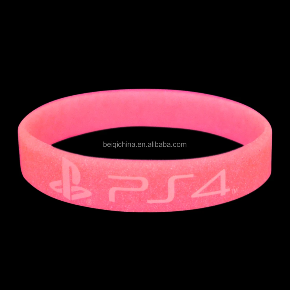 Custom Rubber Wristbands,Glow In The Dark Silicon Bracelet,Wrist Band