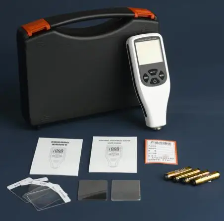 Coating Thickness Gauge 0.1micron/0-1300 Car Paint Film Thickness Tester Measuring FE/NFE Russian Manual Paint Tool