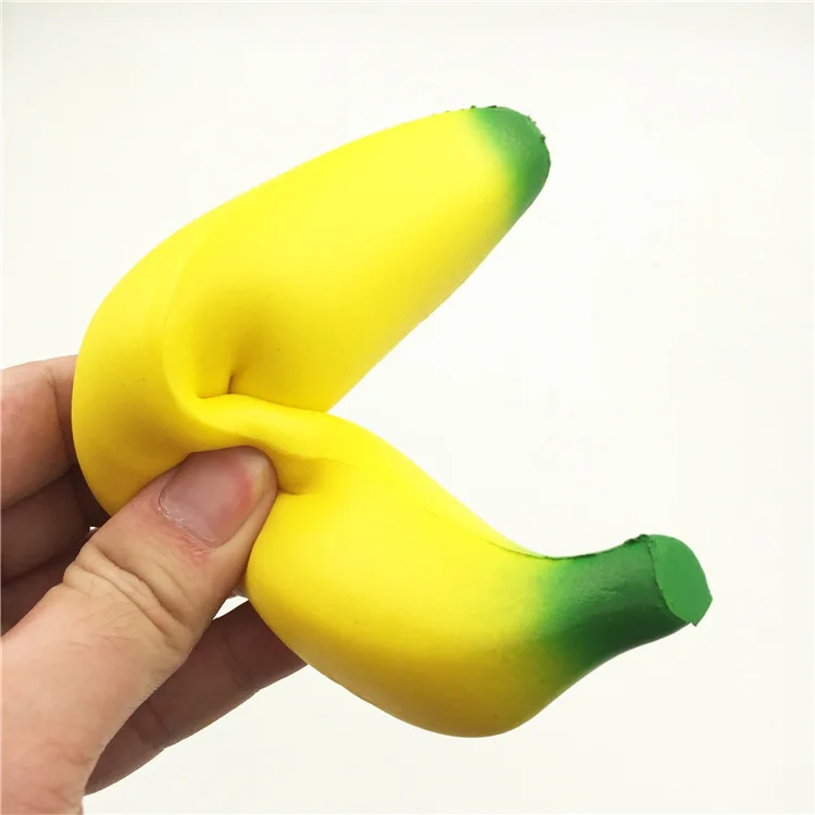 High Quality Soft Slow Rising Toys Jumbo Fruit Banana Squishy