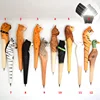 factory stock hot sale seconds to send wood material carved ballpen with animal shape promotion gift cheap price