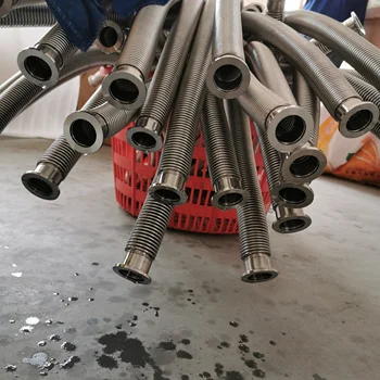 vacuum stainless steel pipe bellow for k50 iso flexible hose