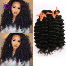 7A Malaysian Virgin Hair Deep Wave 5Pcs Deals 100 Unprocessed Virgin Hair Curly Remy Queen Hair