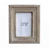 sandblasting shanty chic primitive handmade wooden photo frame 3.5''x5''