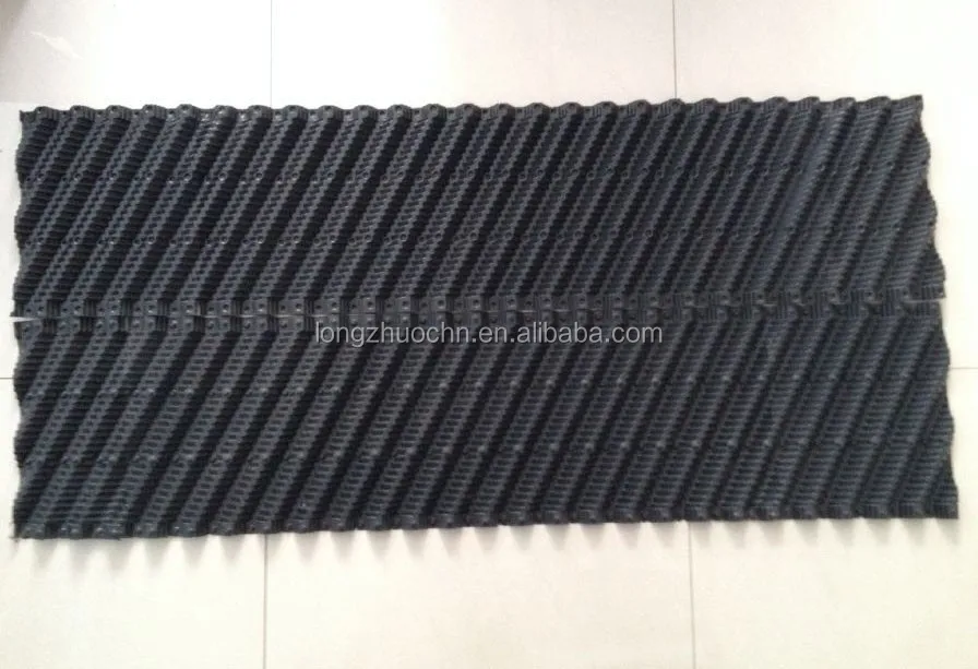Hot sale PVC material splash fill media, 305mm* any length oblique wave cooling tower fill