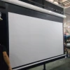 flat surface Home theater system tab tension motorized projector screen