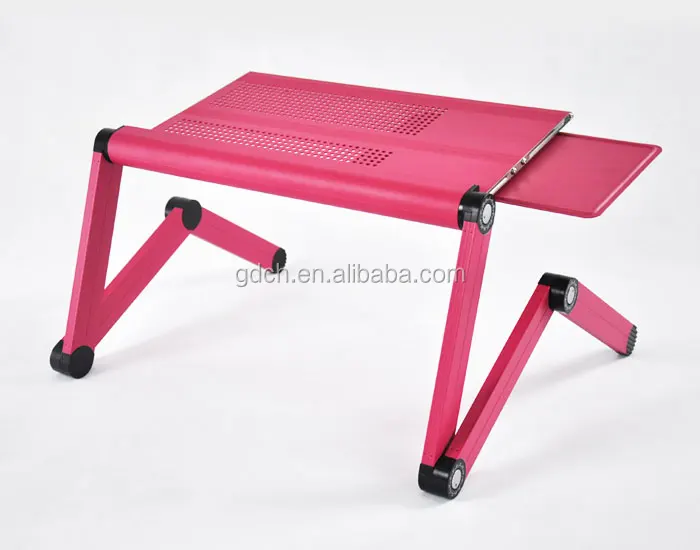 Ergonomic Design Small Folding Usb Fan Laptop Table With Foldable