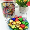 colorful foil wrappers Heart shape chocolate