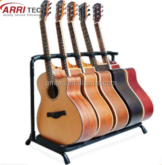 Simple Structure Music Instrument Display Rack For Guita Retail Shop