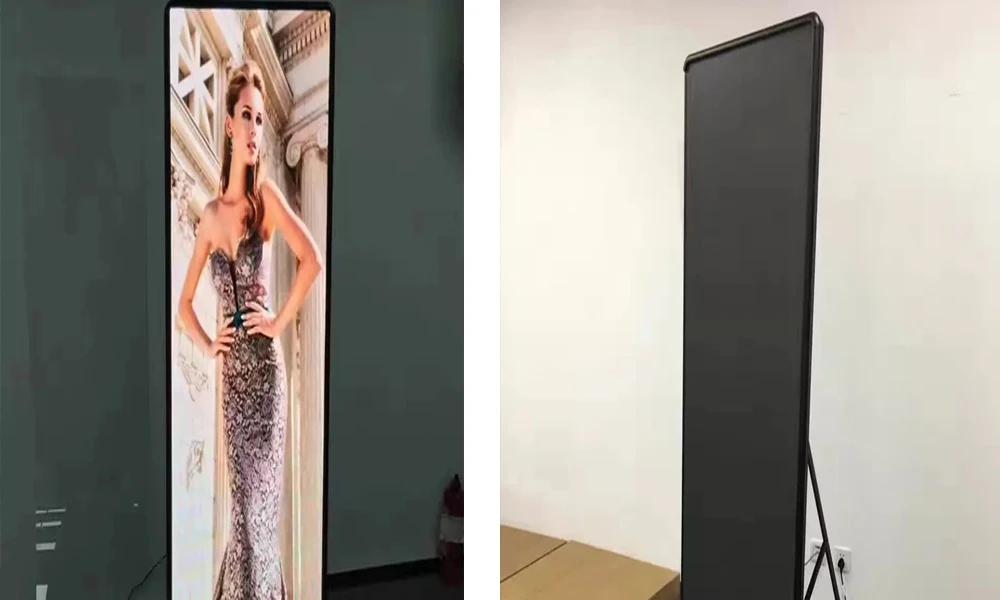 Indoor Poster HD P2.5 LED Display Screen Ultra Thin Interior Full Color High Definition Poster Screen