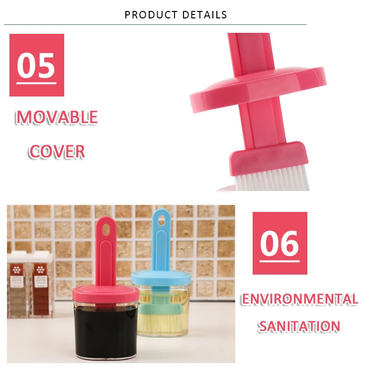 Factory Top Seller Home Garden Health Heat-resistant Pancake Oil Bottle Brush 