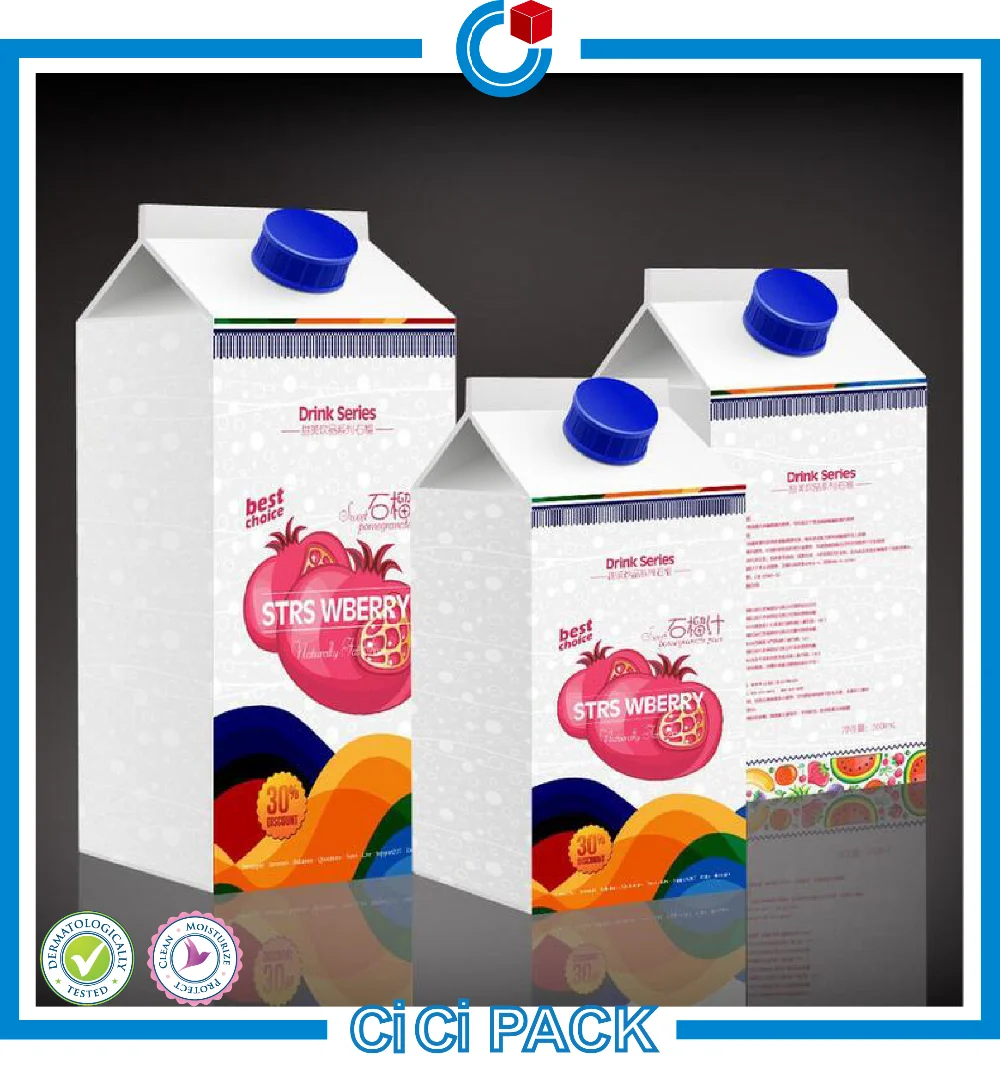 paper box, printing milk packaging box, wholesale milk carton