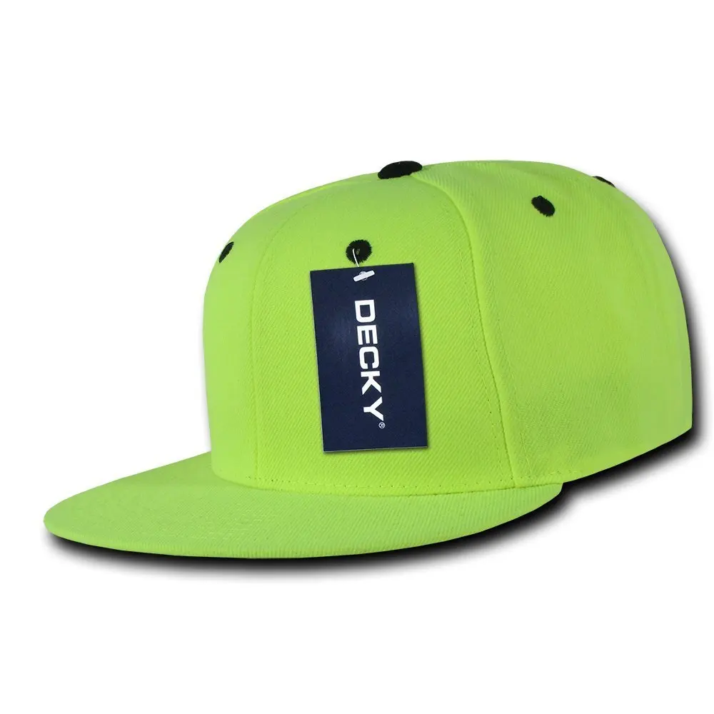 DECKY Acrylic Snapback, Neon Yellow
