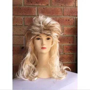 blonde mullet wig