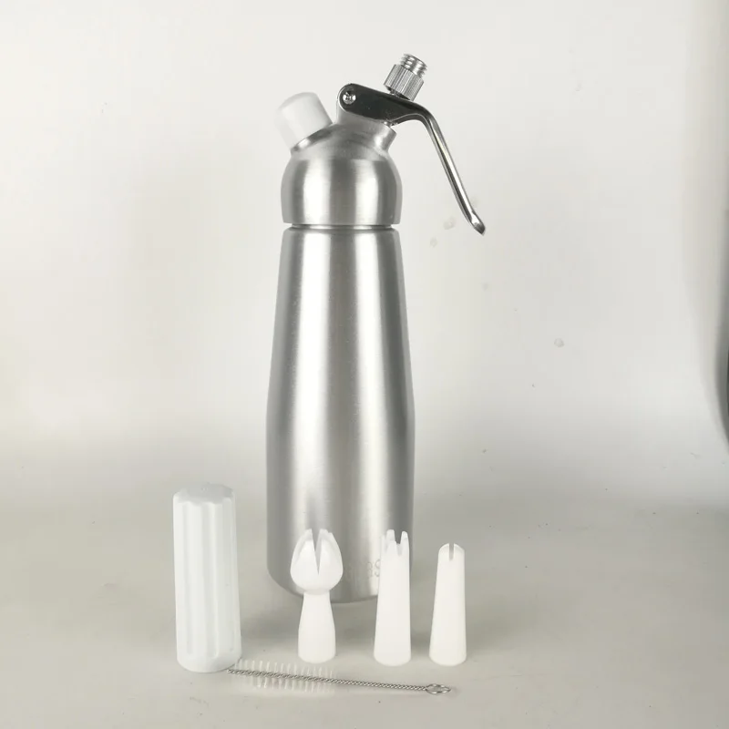 0.5l Manual Professional Aluminum Whipped Cream Dispenser Use 8g N20