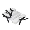 Custom logo luxury paper gift box with ribbon closure for girl jewelry pendant gift box