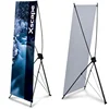 Exhibition Advertising Spider Roll Screen X Banner Stand Display