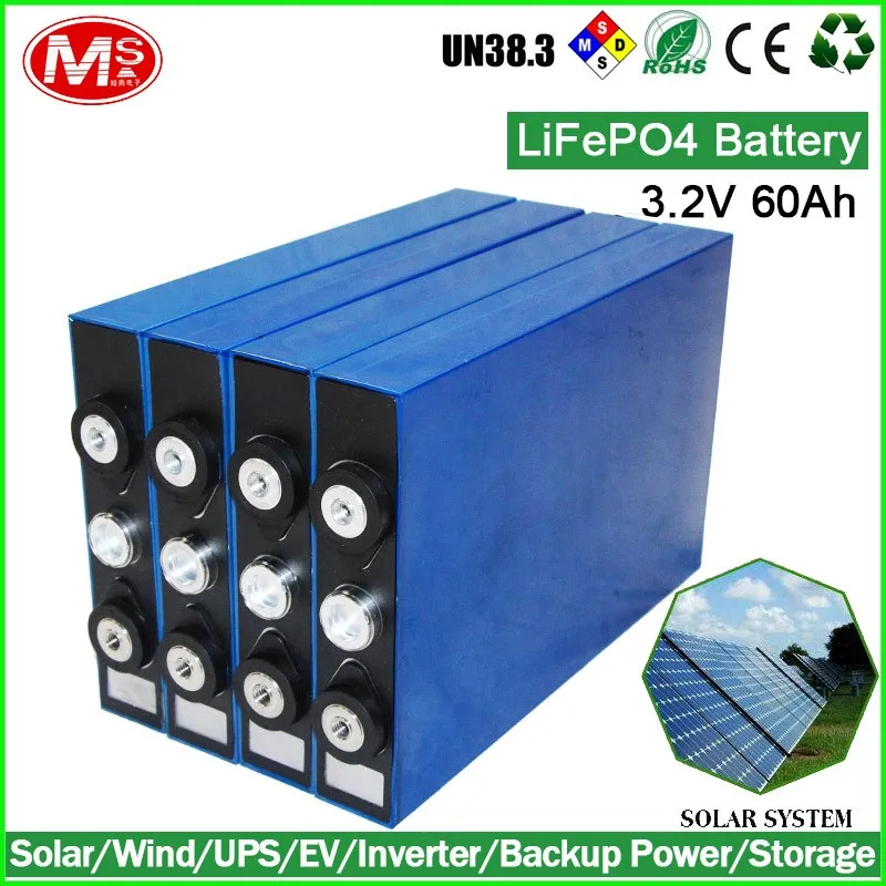 For Electric Car/ Bus /BMS/Motor 3.2v 60AH lithium battery cell pack