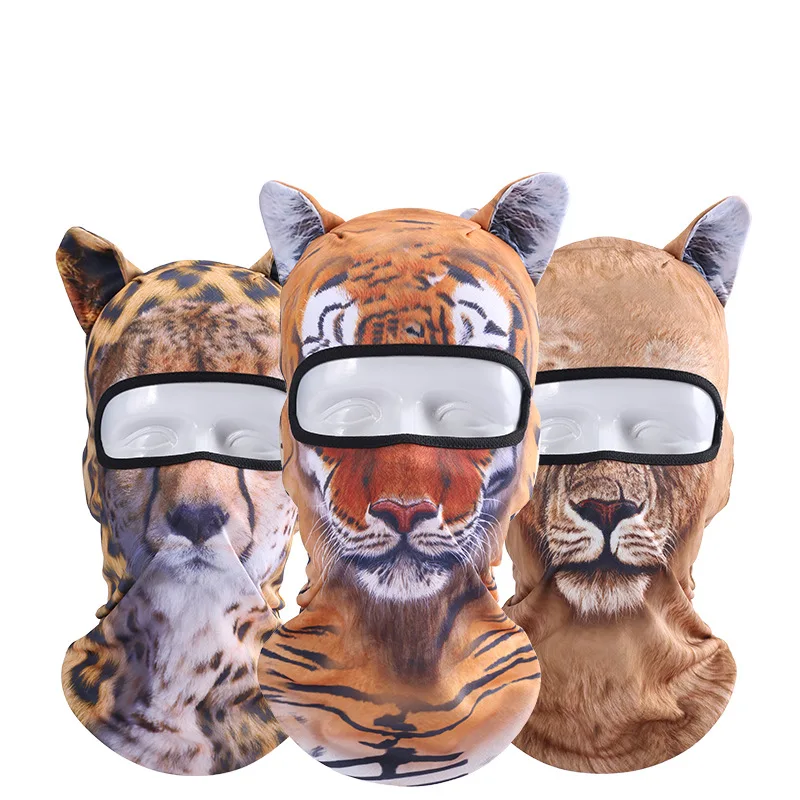3D Tier Ohren Balaclavas Fahrrad Sports Ski Hut Vollgesichtsmaske Outdoor Sports