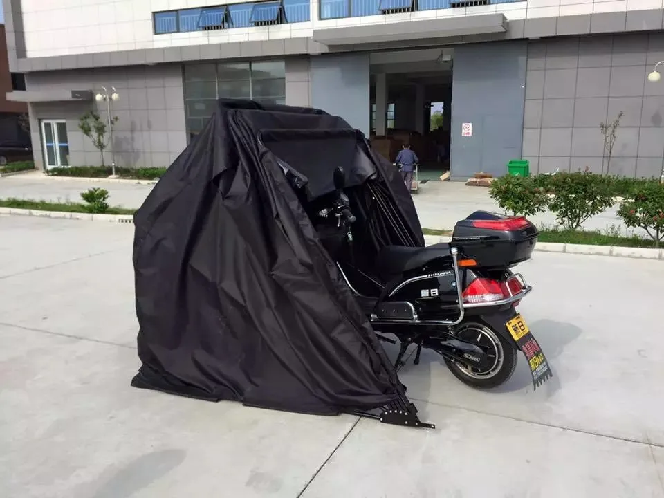 motorcycle shelter with floor