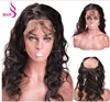 360 Full Frontal Lace Closure Bleached Knots 360 Lace Frontal Closure With Adjustable Straps Brazilian Body Wave 360 Frontals