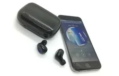 Long battery life TWS earphone with charge case 35mAh earbuds and 2500mAh case standby 360days with battery capacity display - ANKUX.COM