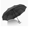 Travel Umbrella Golf Umbrella Auto Open Close,Lightweight 10 Ribs Automatic Windproof Canopy Compact with Light Reflective
