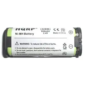 HQRP Phone Battery for Panasonic KX-TG5761S KX-TG5771S KX-TG5776S KX-TG5777PK KX-TG6700B KX-TG6702B KX-TGA572S KX-TGA670B Cordless Telephone plus Coaster