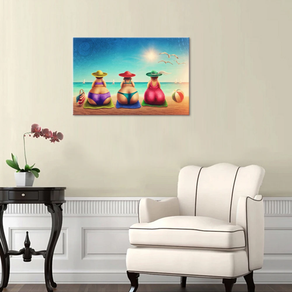 Get Art mural chaise de plage Desktop Wallpaper Free