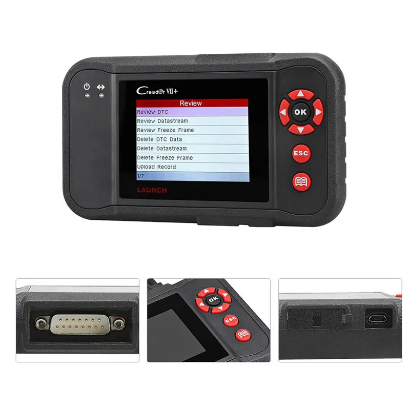 Launch X431 Creader VII OBD2 Code Reader Scanner Auto Diagnostic Tool ABS SRS
