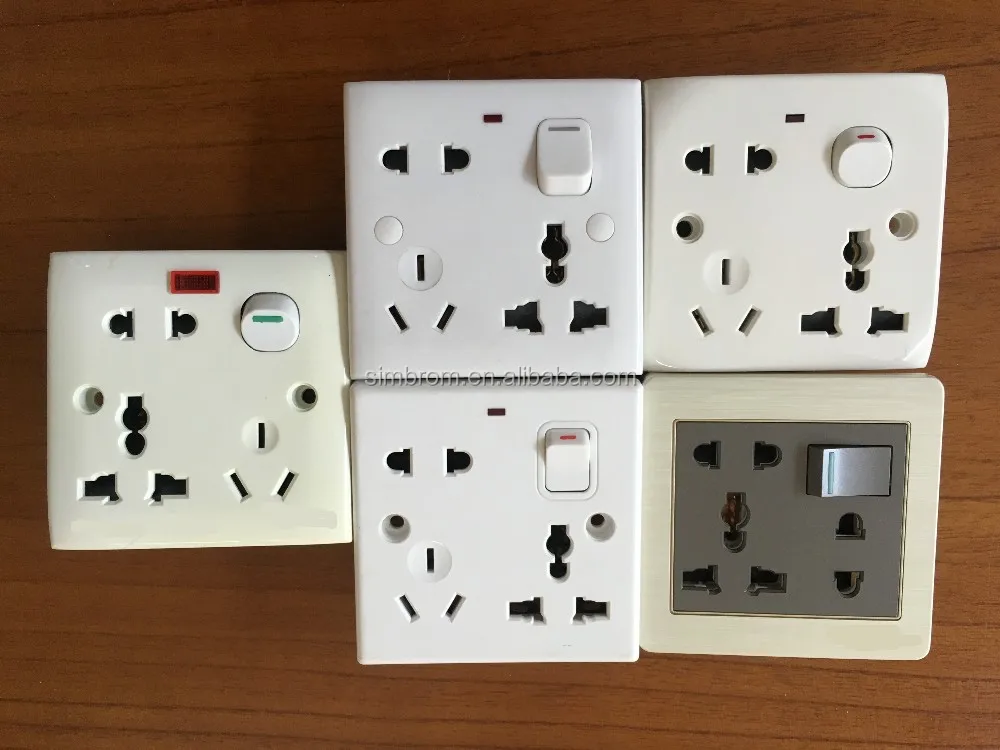 Factory Sale Bangladesh Standard 13a Wall Socket Pc/abs Panel