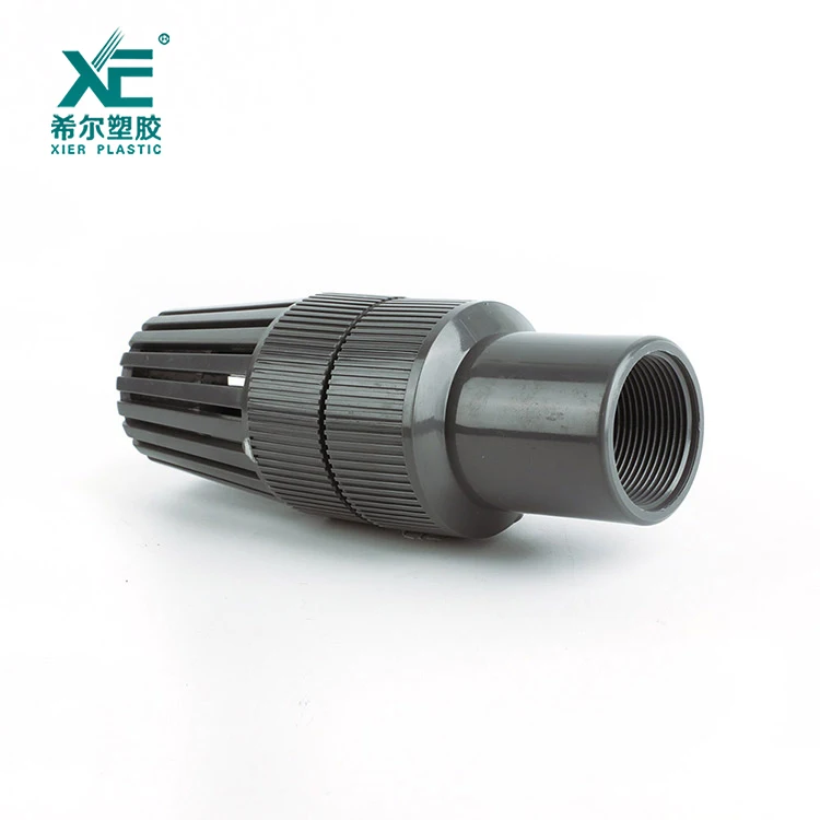 Factory direct good price competitive plastic pvc threaded foot valve