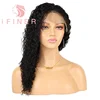 iFINER Loose Wave 100% Human Cheap Lace Closure Brazilian With Baby hair wig