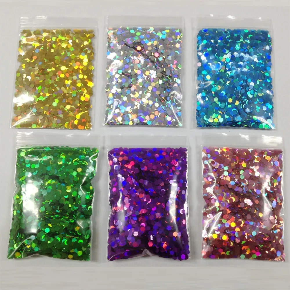 Different Size Christmas Glitter Powder Set For Glowing In The Dark Glitter Buy Laser Glitter