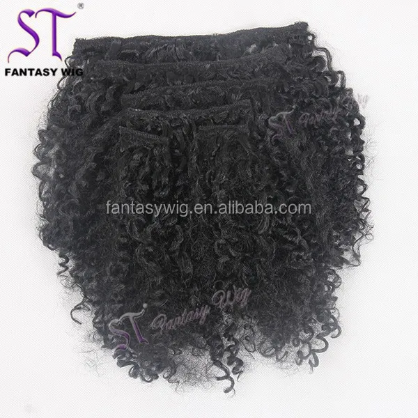 10 Years Factory Wonderful Synthetic Kinky Curly Afro Clip In Hair