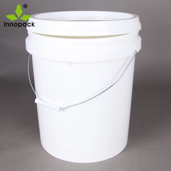 White Stackable Packaging Plastic Oil Bucket 20 Liter - Buy Oil Bucket ...