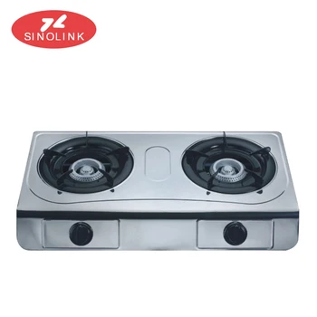 Ce Portable Stainless Steel 2 Burner Gas Stove Automatic Shut Off Ce Portable Stainless Steel 2 Burner Gas Stove Automatic Shut Off