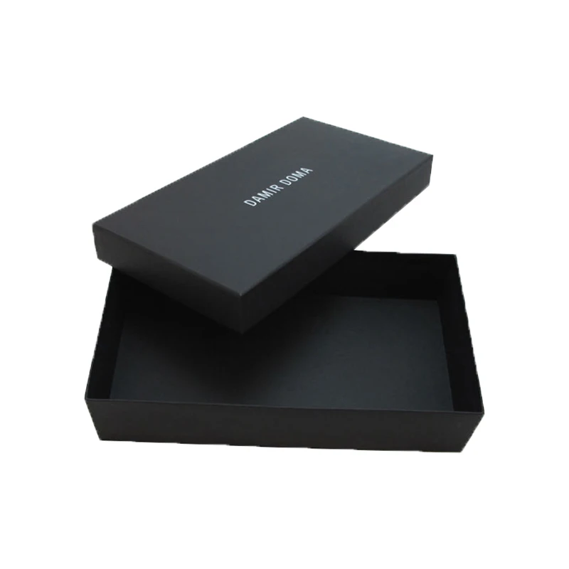 Matte Black Cardboard Shoe Packaging Box Custom - Buy Black Shoe Boxes ...
