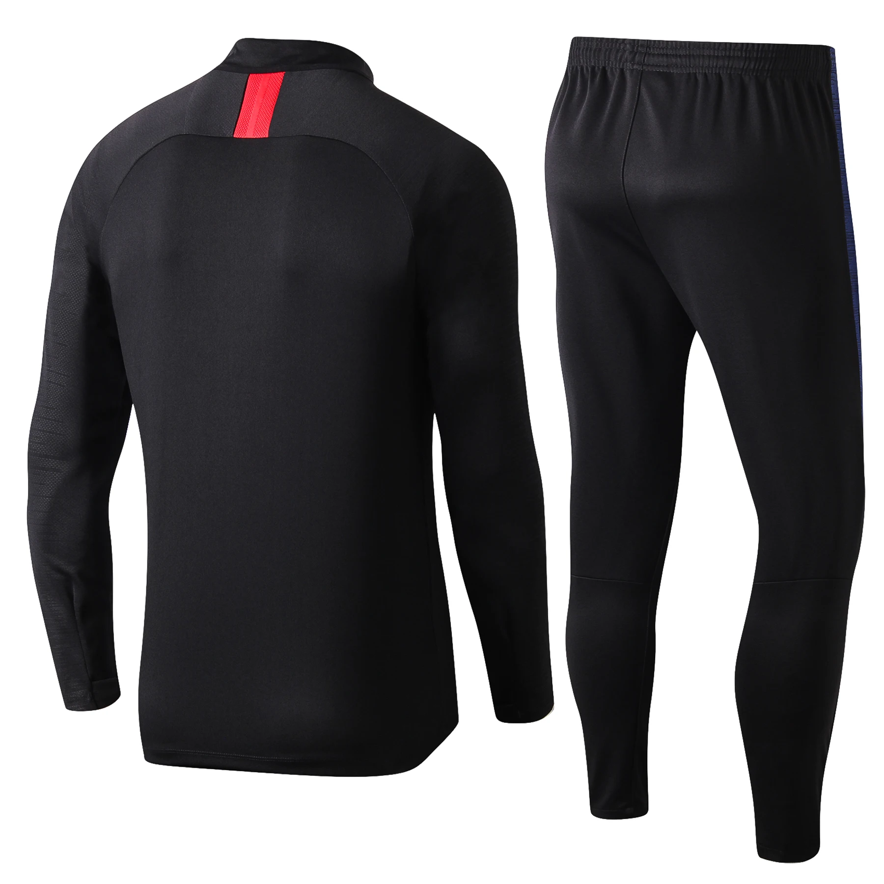 half zip football training top