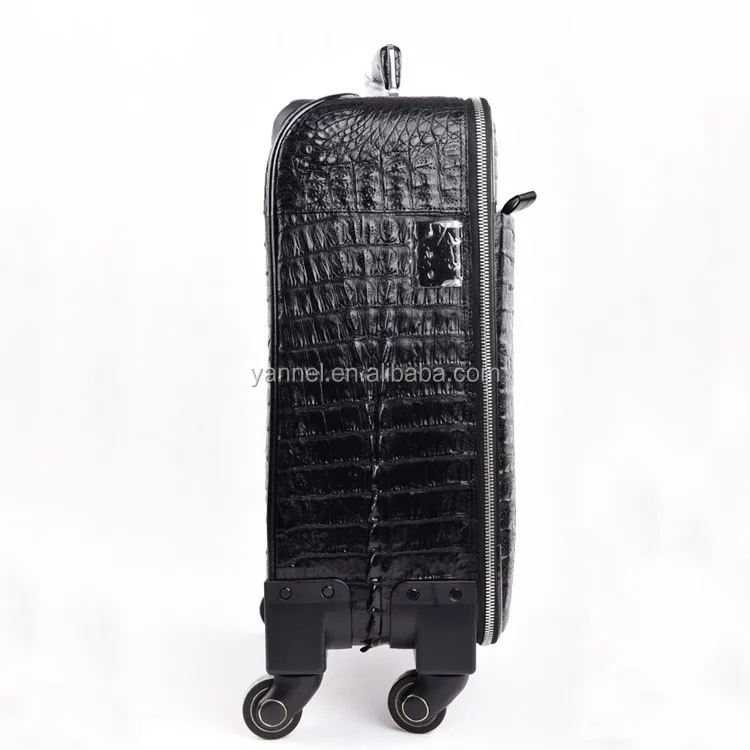 Crocodile skin traveling luggage crocodile leather Luggage case luxury hand stitched travel suitcase real leather truck  bags