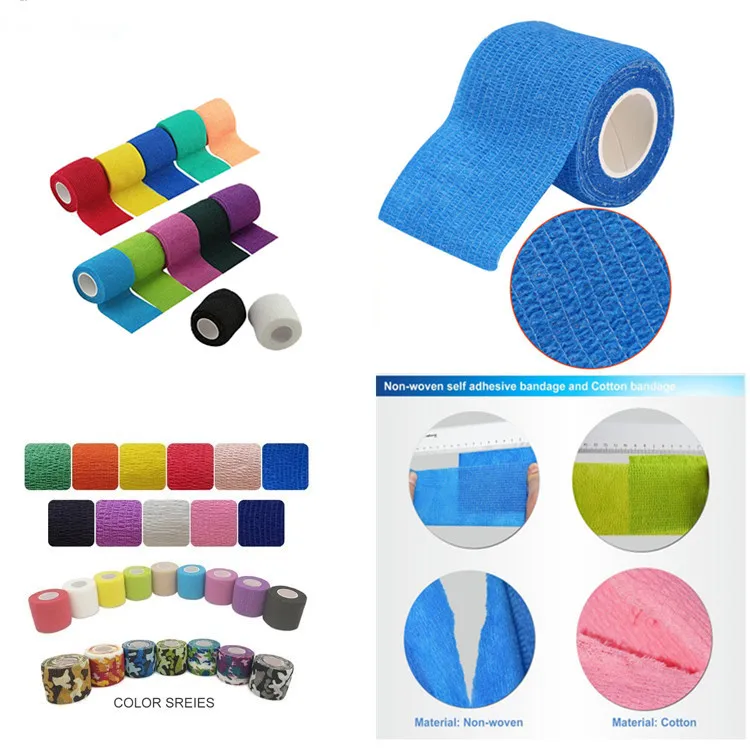 Colored Elastic Surgical Waterproof Self Adhesive Bandage Buy Colored