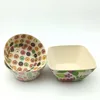 Biodegradable eco-friendly bamboo fiber printed salad bowls