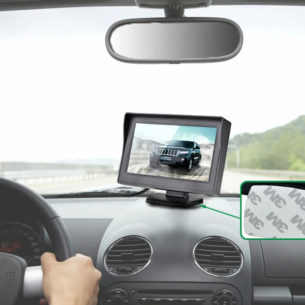 Tft Lcd Rear Camera Car Monitor 3.5inch Car Headrest Monitor 480*234