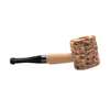 RU Macarthur Medium Size Corn Cob Tobacco Wood Pipe With Acrylic Mouthpiece