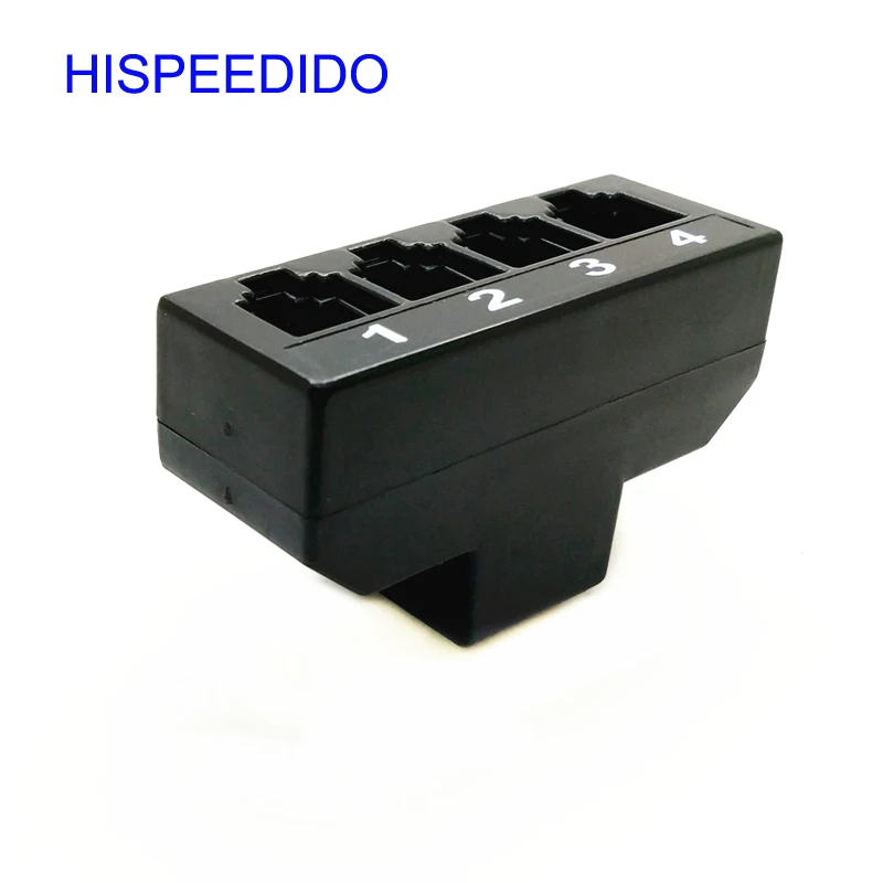 Rj45 In To Rj11 4 Port Ports 6p2c 6p4c 6p6c Extension Socket Connector