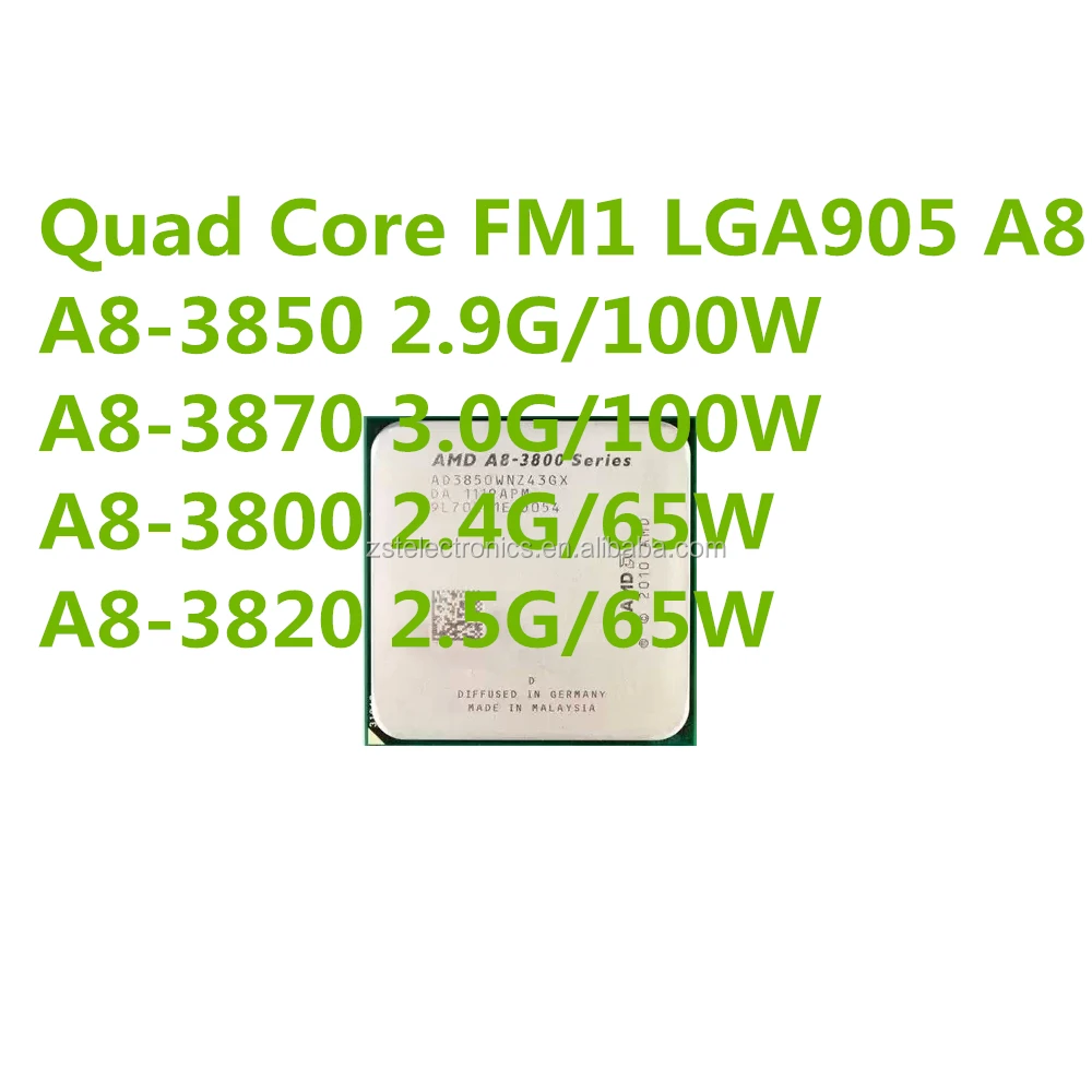 Amd A8 5500 5600k 6500 6600k Cpu Quad Core Fm2 Lga904 Ready Stock Best ...