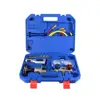 ATK-4 China 5pcs refrigeration hand tool flaring tool tube cutter R134a manifold gauge deburring tool kit