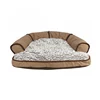 Super Soft Plush Fur Flocking Fabric Fish Scale Pattern Sofa Shape Cat and Dog Couch
