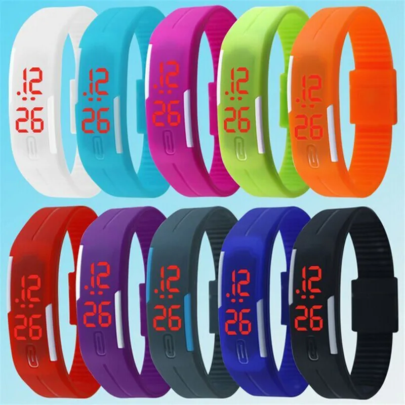 most fashionable sport square color watches silicon ultra thin led watch silicone kid watch - Color Watches most fashionable sport square color watches silicon ultra thin led watch silicone kid watch - Color Watches